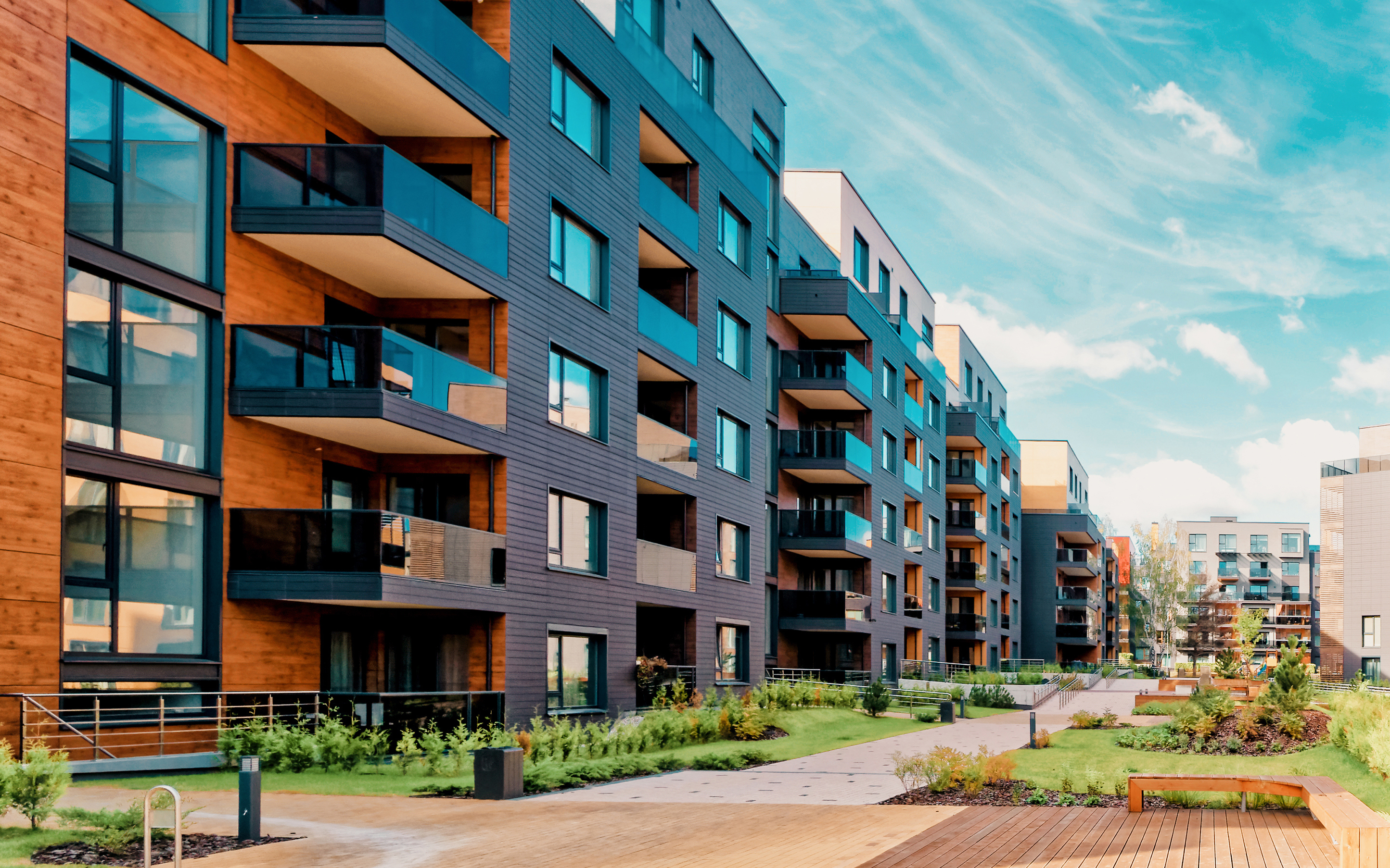 Photo of a residential apartment building